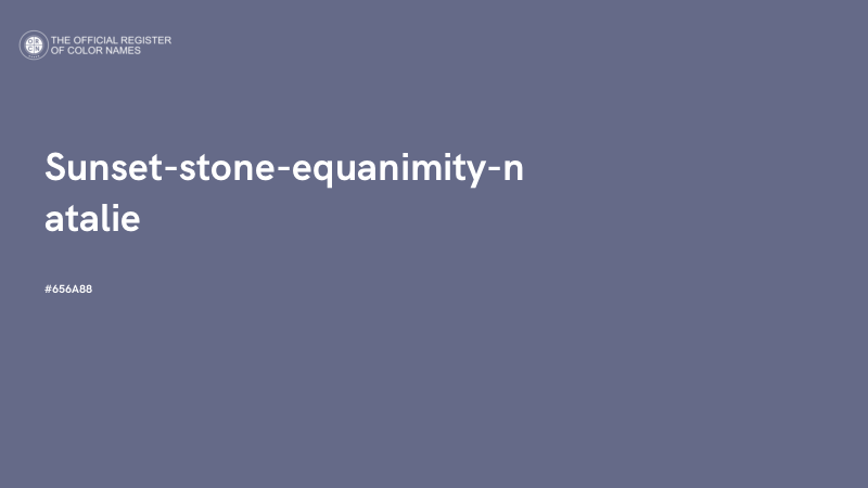 #656A88 - Sunset-stone-equanimity-natalie color image