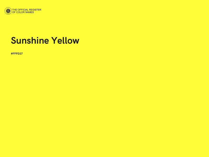 #FFFD37 - Sunshine Yellow color image