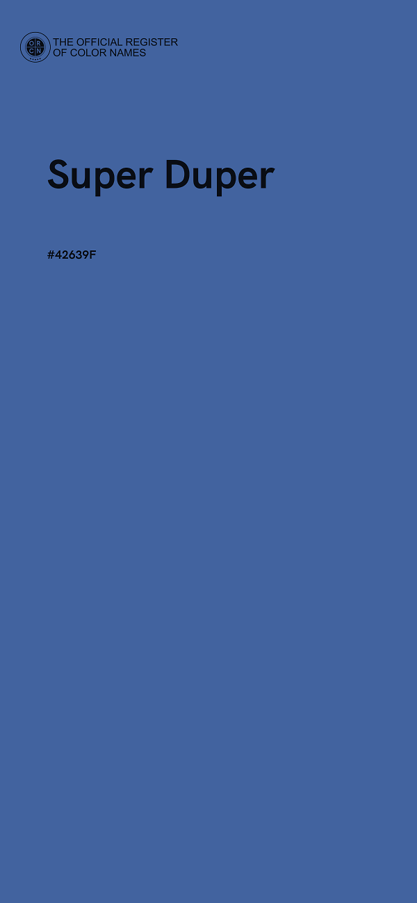 #42639F - Super Duper color image
