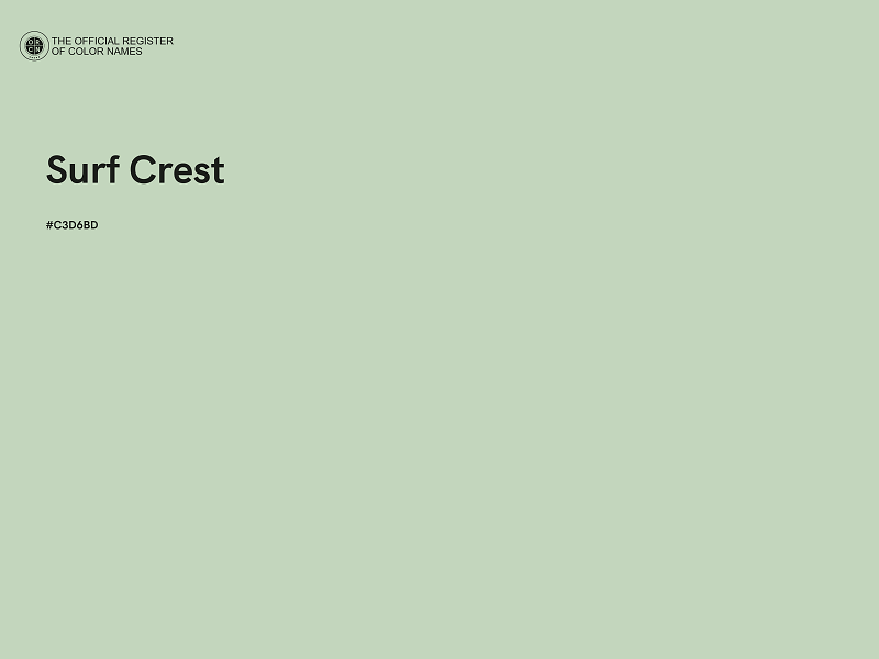 #C3D6BD - Surf Crest color image