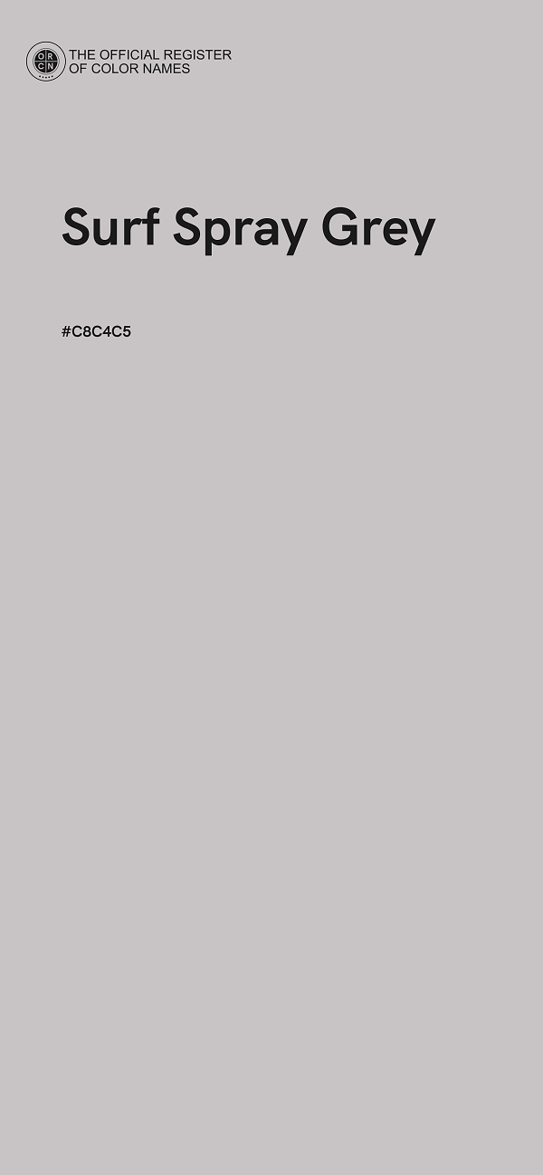 #C8C4C5 - Surf Spray Grey color image