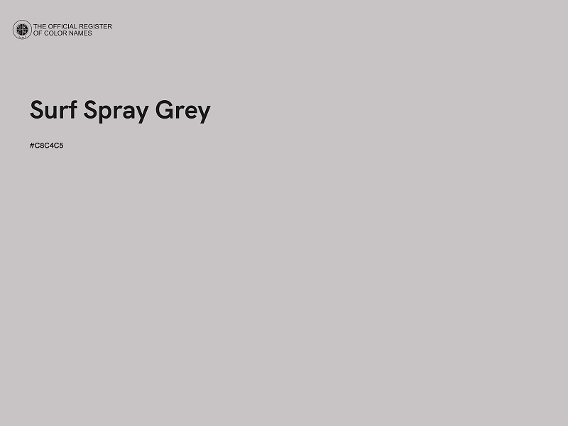 #C8C4C5 - Surf Spray Grey color image