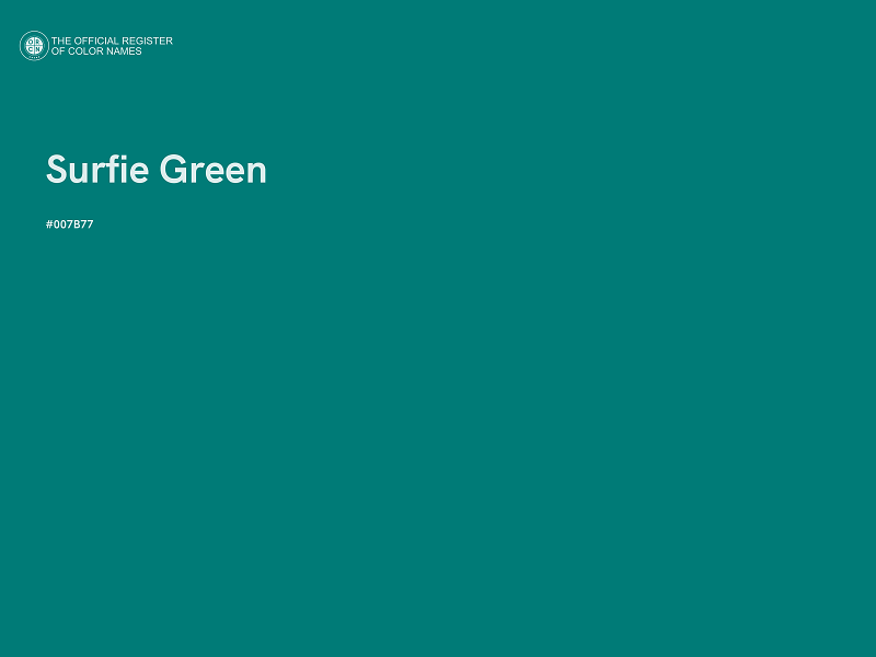 #007B77 - Surfie Green color image