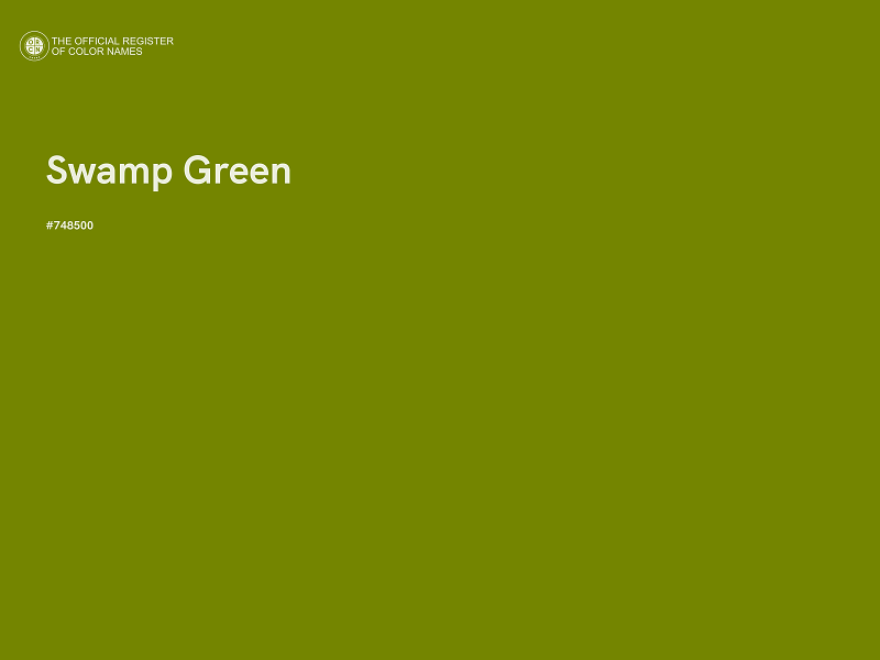 #748500 - Swamp Green color image