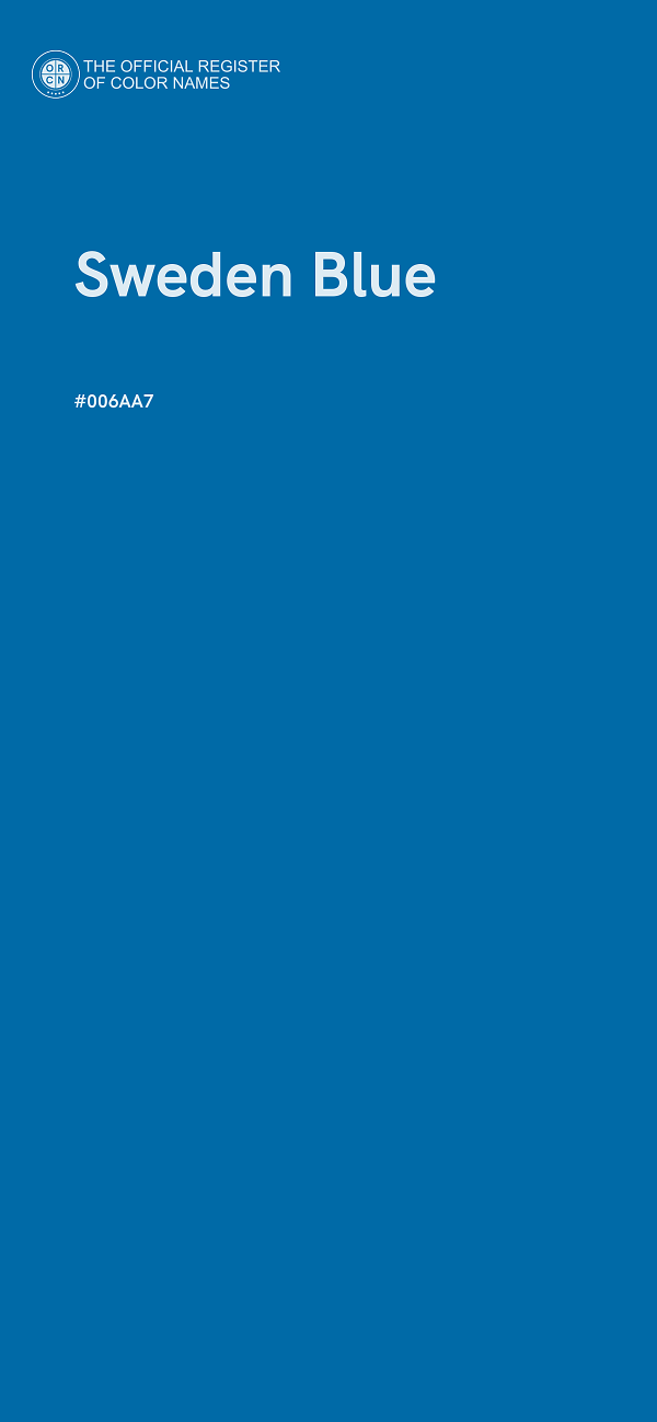#006AA7 - Sweden Blue color image