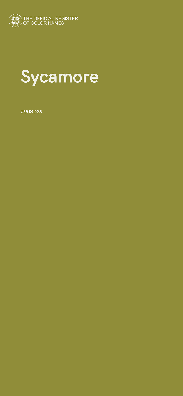 #908D39 - Sycamore color image