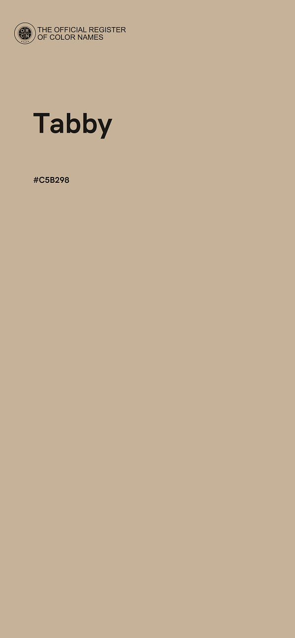 #C5B298 - Tabby color image