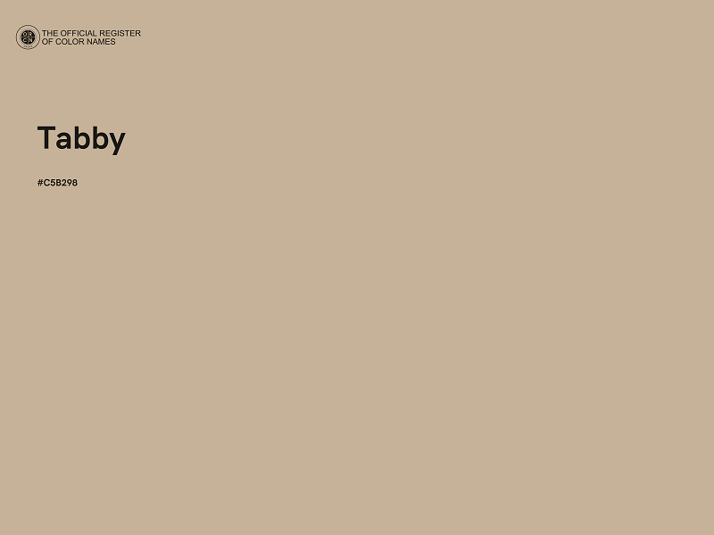 #C5B298 - Tabby color image