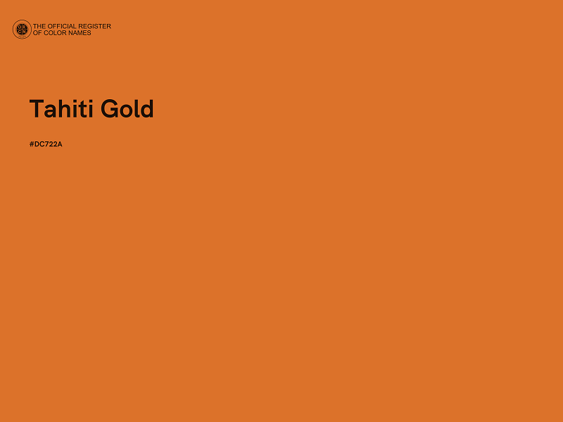 #DC722A - Tahiti Gold color image