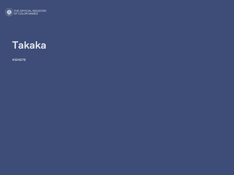 #3D4D78 - Takaka color image