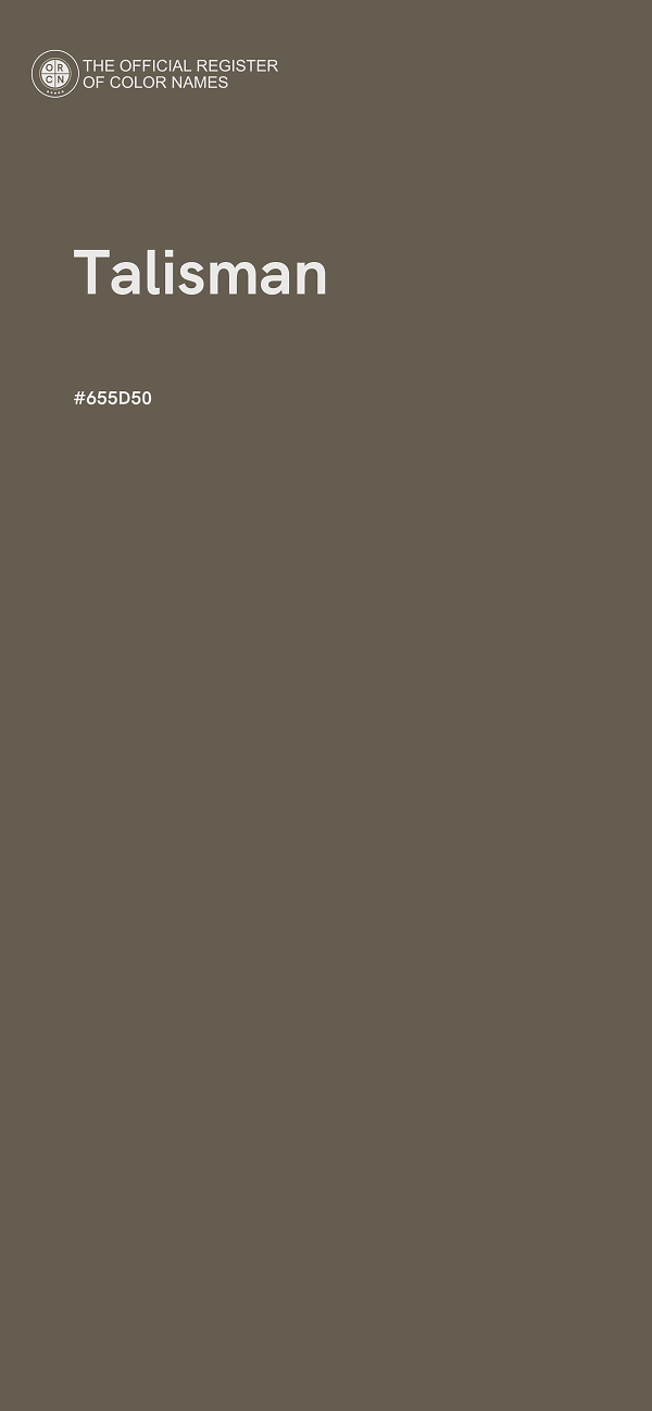 #655D50 - Talisman color image
