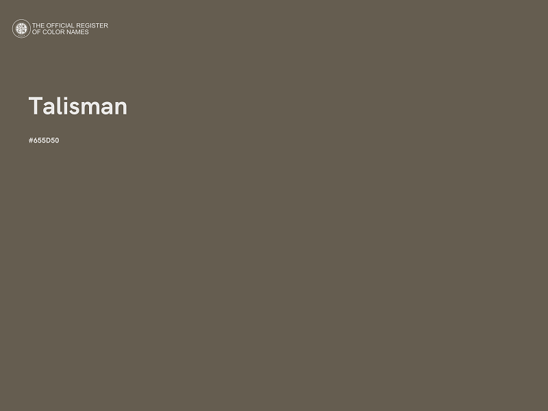 #655D50 - Talisman color image
