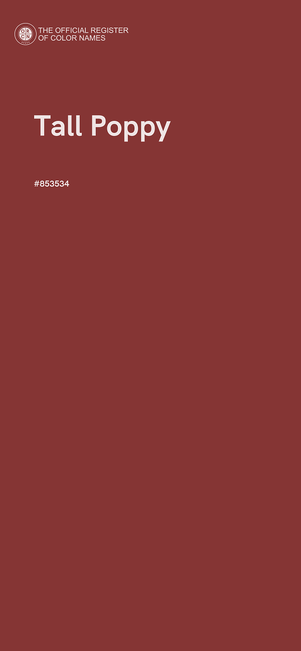 #853534 - Tall Poppy color image