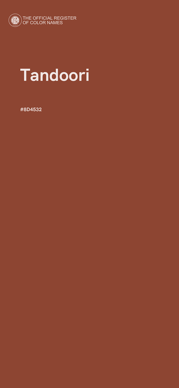 #8D4532 - Tandoori color image