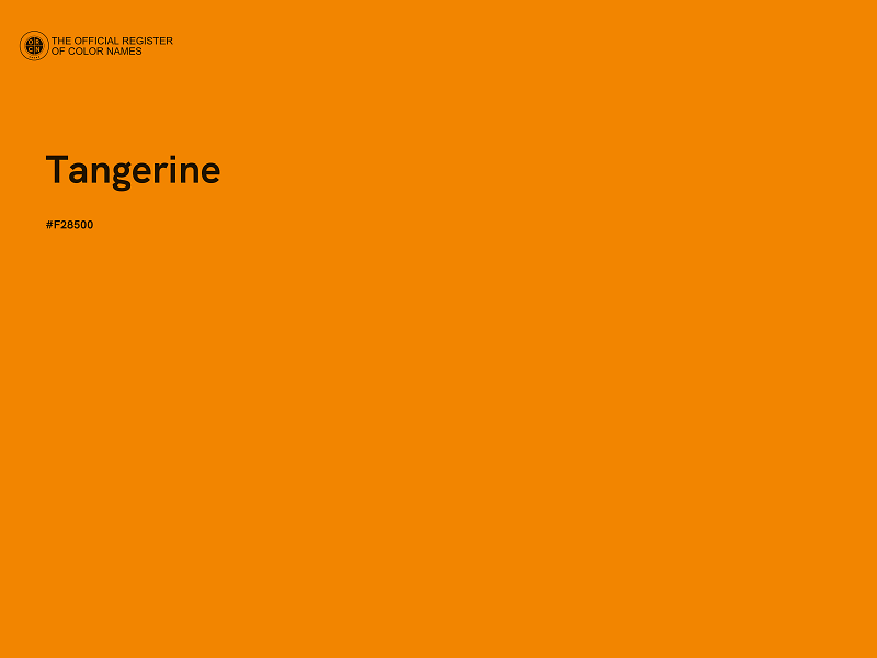#F28500 - Tangerine color image