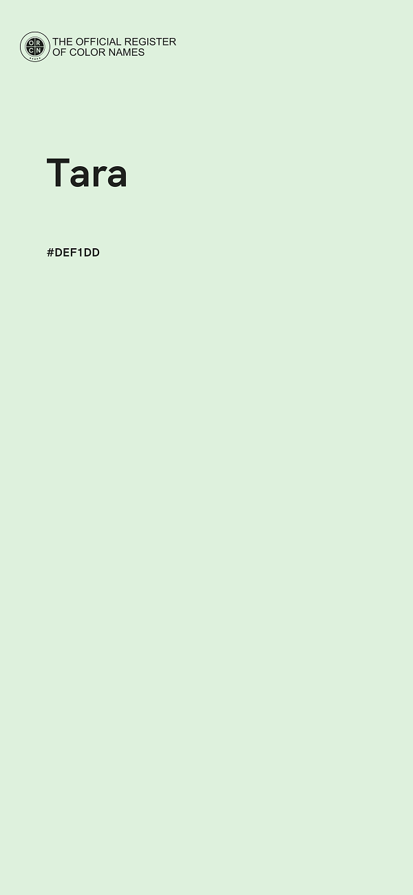 #DEF1DD - Tara color image