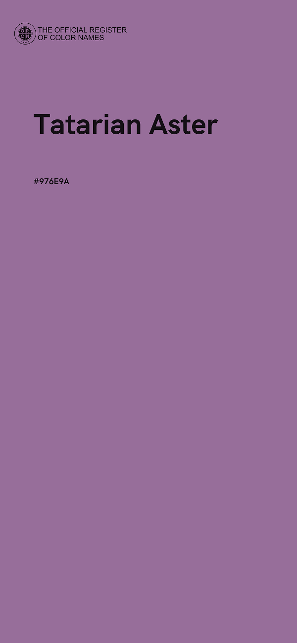 #976E9A - Tatarian Aster color image