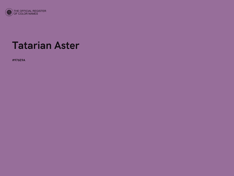 #976E9A - Tatarian Aster color image