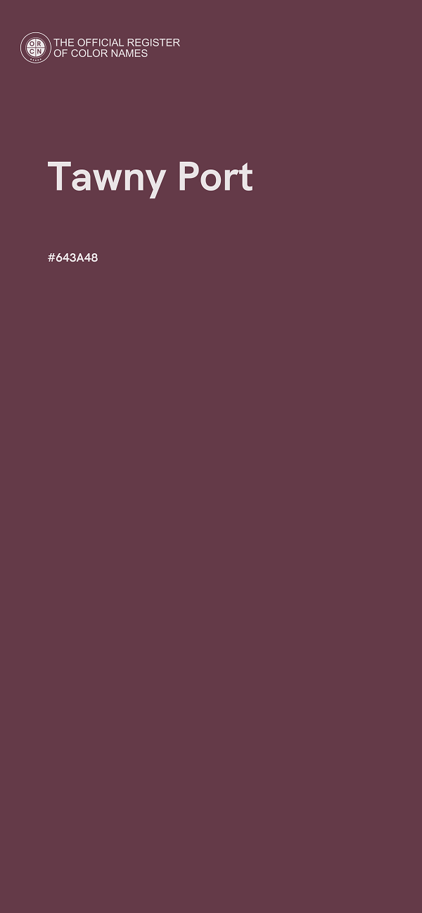 #643A48 - Tawny Port color image