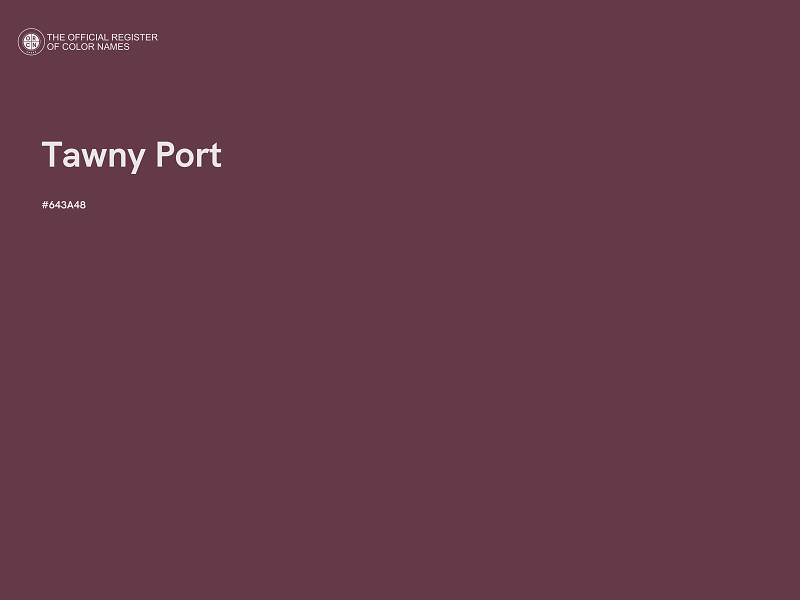 #643A48 - Tawny Port color image