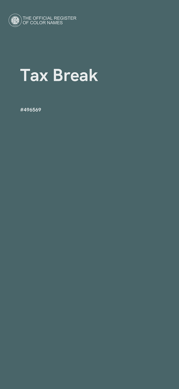 #496569 - Tax Break color image
