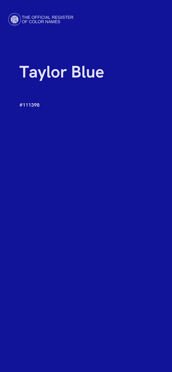 #111398 - Taylor Blue color image