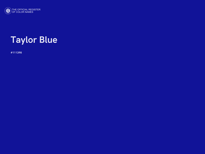 #111398 - Taylor Blue color image