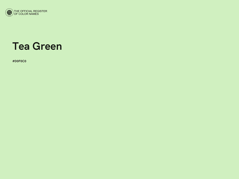 #D0F0C0 - Tea Green color image