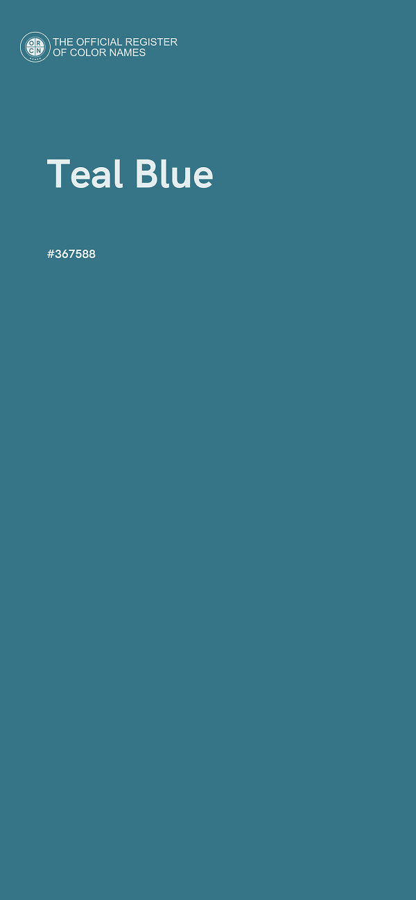 #367588 - Teal Blue color image