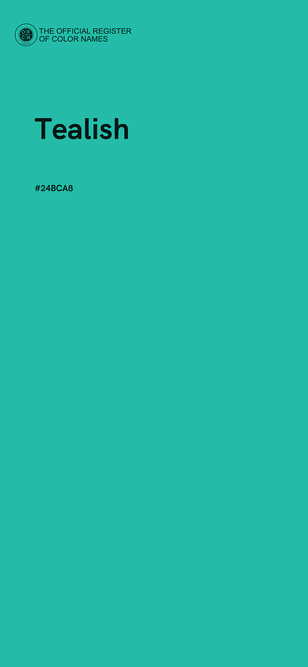 #24BCA8 - Tealish color image