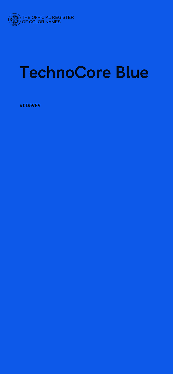 #0D59E9 - TechnoCore Blue color image