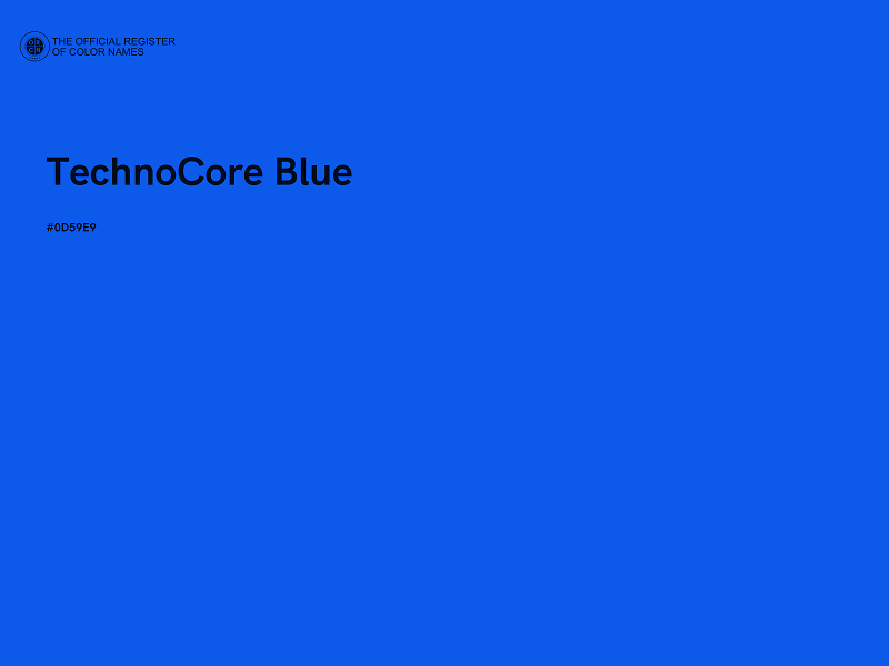 #0D59E9 - TechnoCore Blue color image