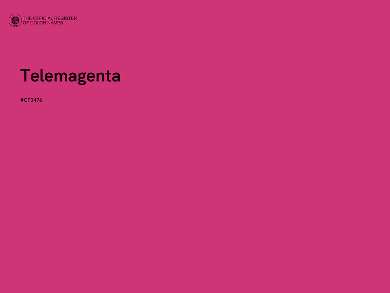 #CF3476 - Telemagenta color image