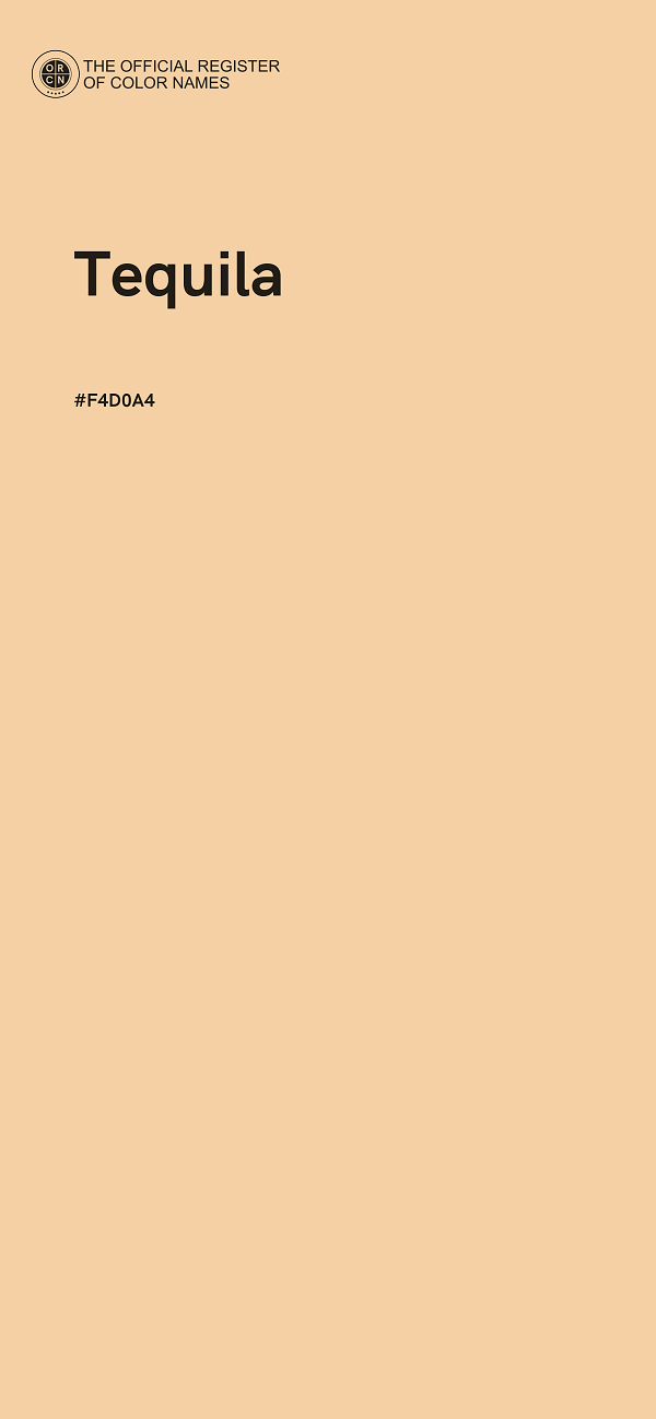 #F4D0A4 - Tequila color image