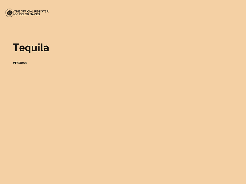 #F4D0A4 - Tequila color image