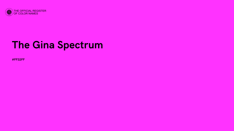#FF32FF - The Gina Spectrum color image
