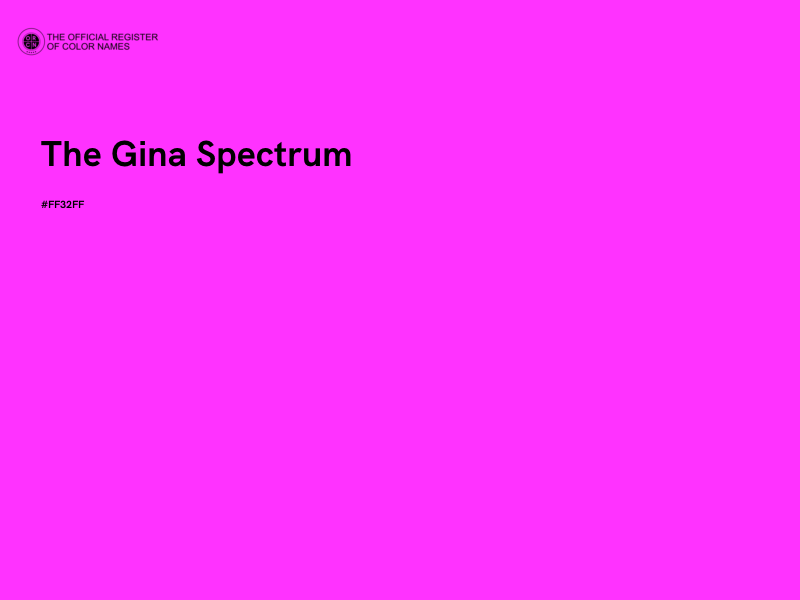 #FF32FF - The Gina Spectrum color image