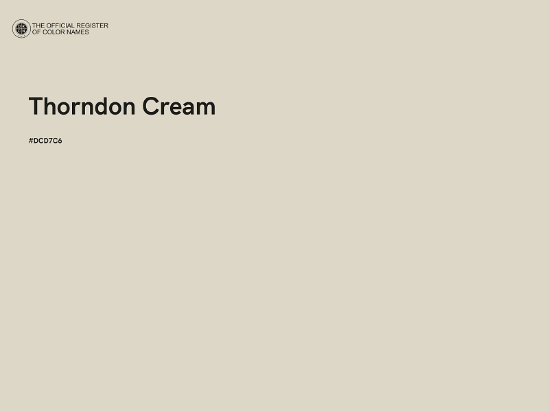 #DCD7C6 - Thorndon Cream color image