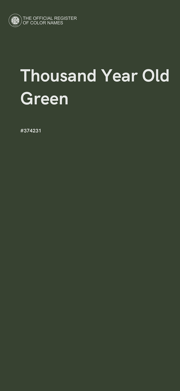 #374231 - Thousand Year Old Green color image