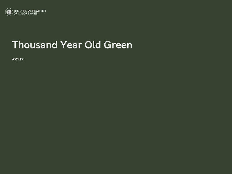 #374231 - Thousand Year Old Green color image