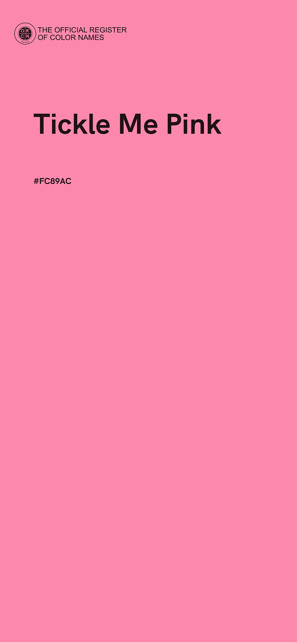 #FC89AC - Tickle Me Pink color image