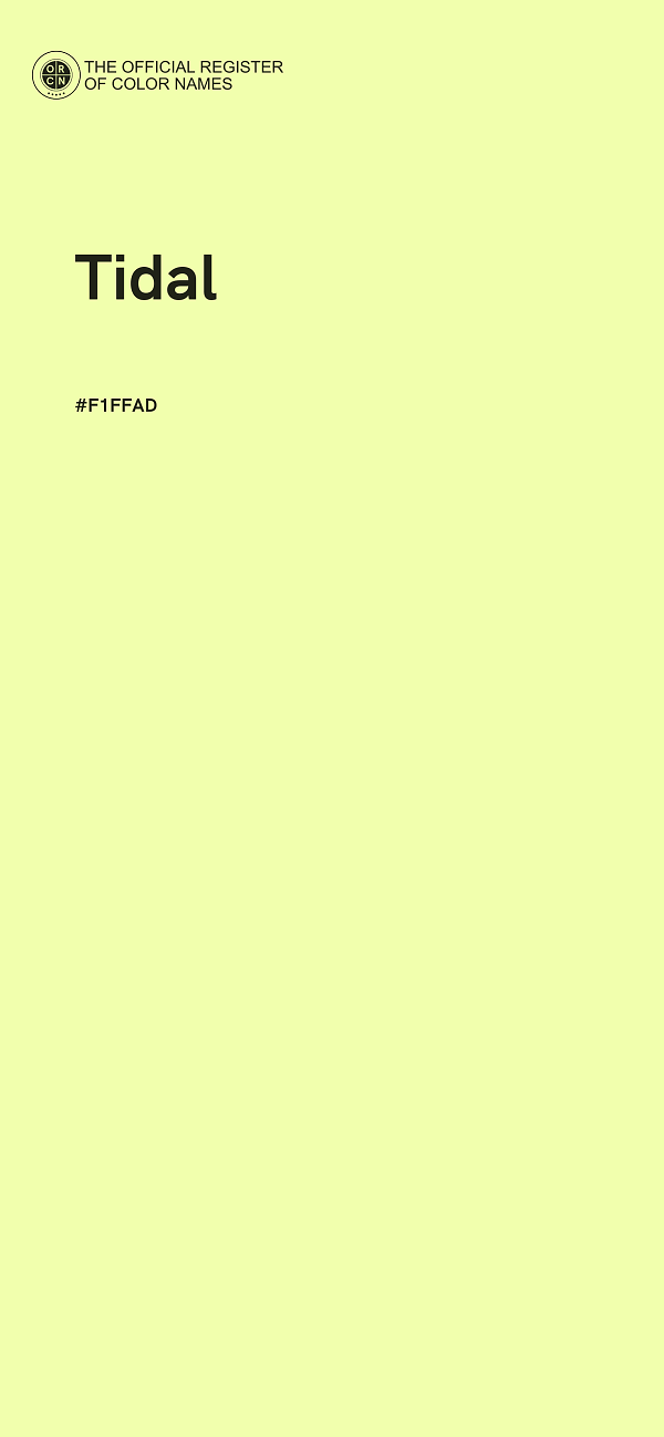 #F1FFAD - Tidal color image