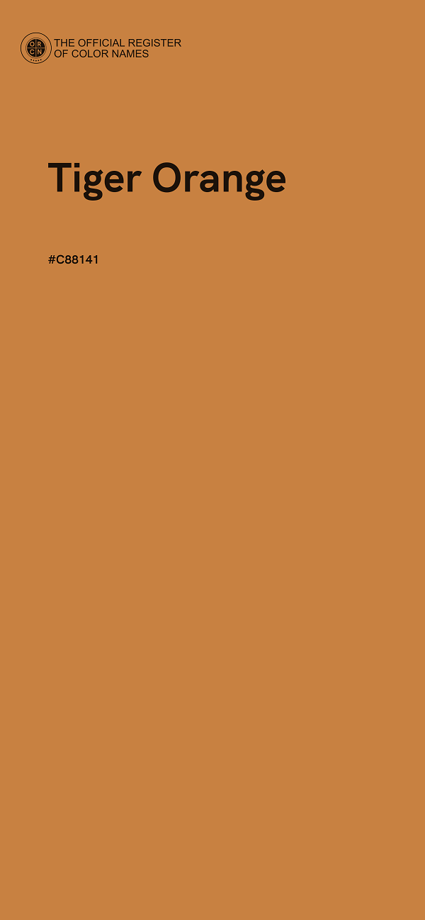 #C88141 - Tiger Orange color image