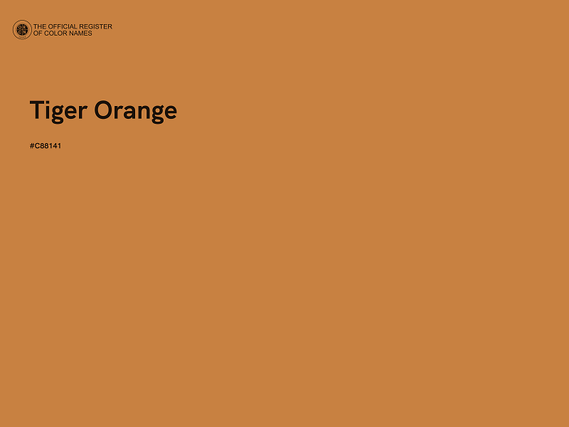 #C88141 - Tiger Orange color image