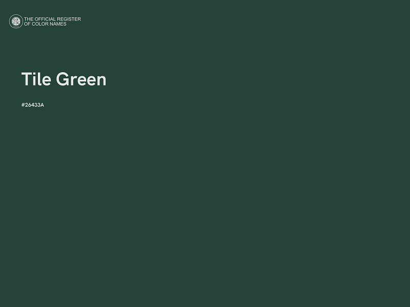 #26433A - Tile Green color image