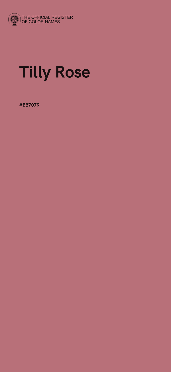 #B87079 - Tilly Rose color image