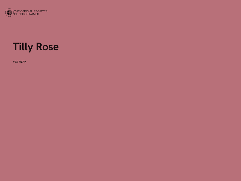 #B87079 - Tilly Rose color image