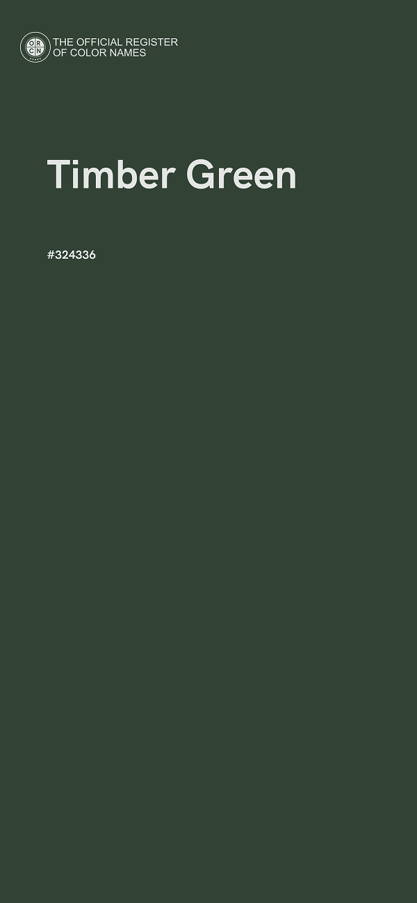 #324336 - Timber Green color image