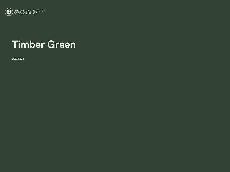 #324336 - Timber Green color image