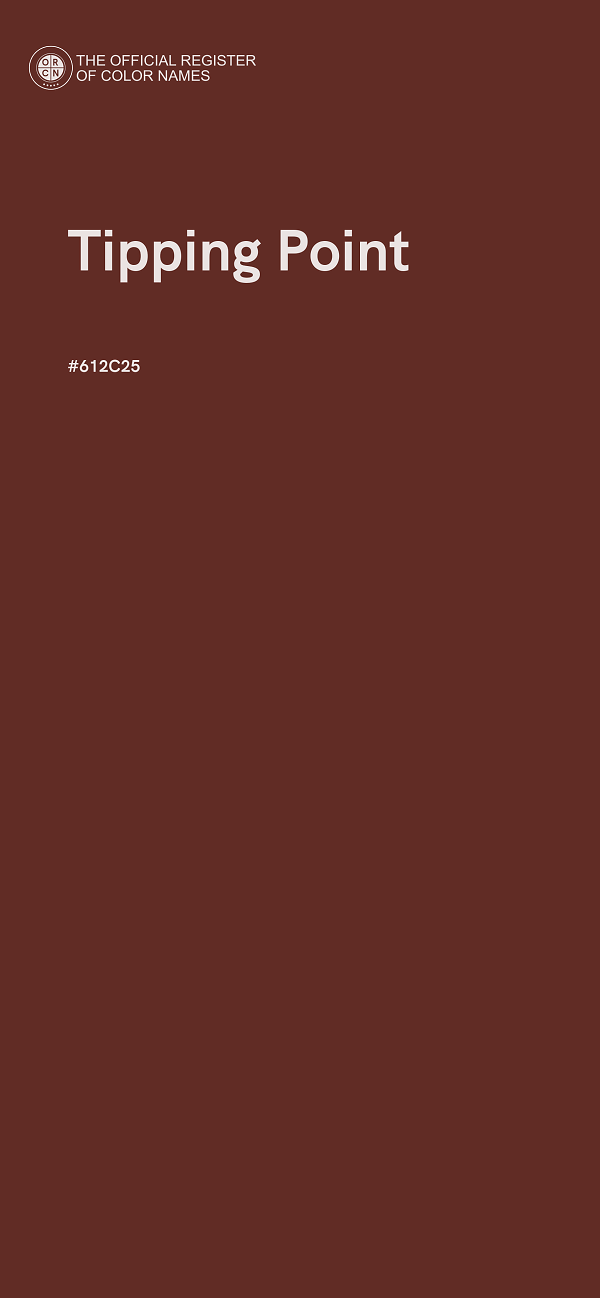 #612C25 - Tipping Point color image